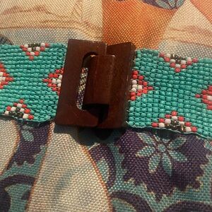 Beautiful beaded stretch belt.  from 30 inches up to 50 inches🌴hand made.